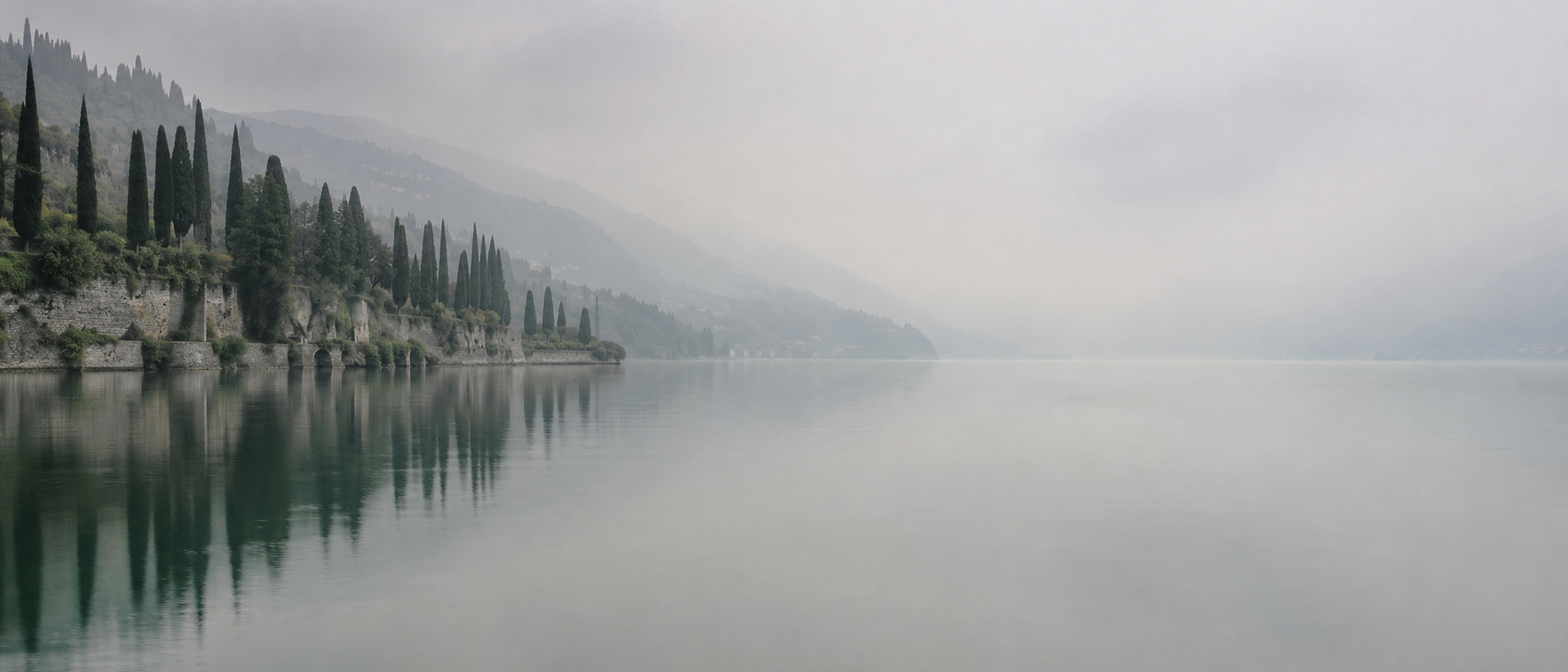 The Italian lakes at first light