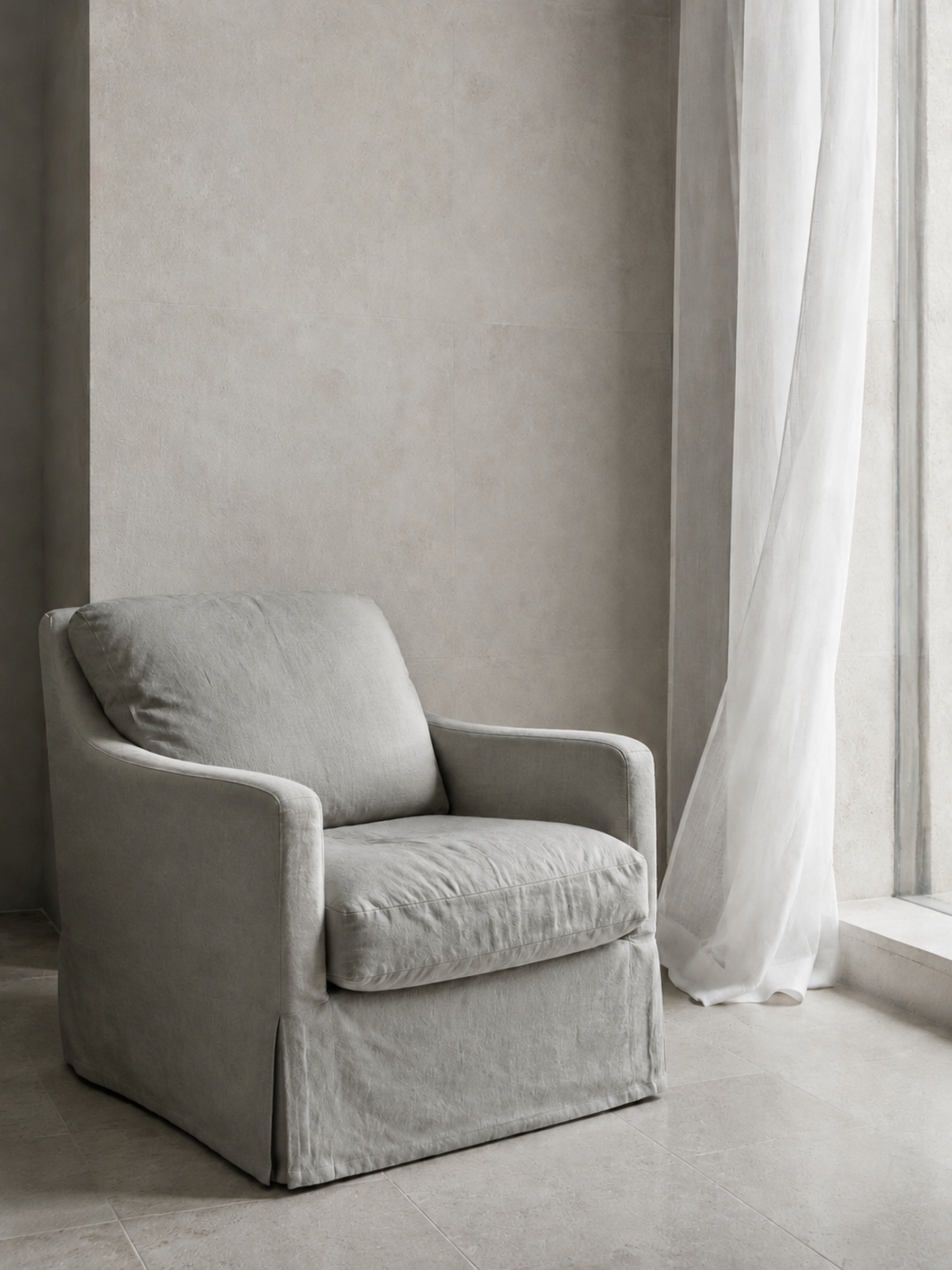 A quiet corner of a grand hotel suite